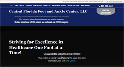 Desktop Screenshot of flfootandankle.com